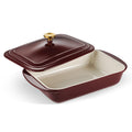 13.6 x 9.6 Inch Covered Ceramic Baking Dish