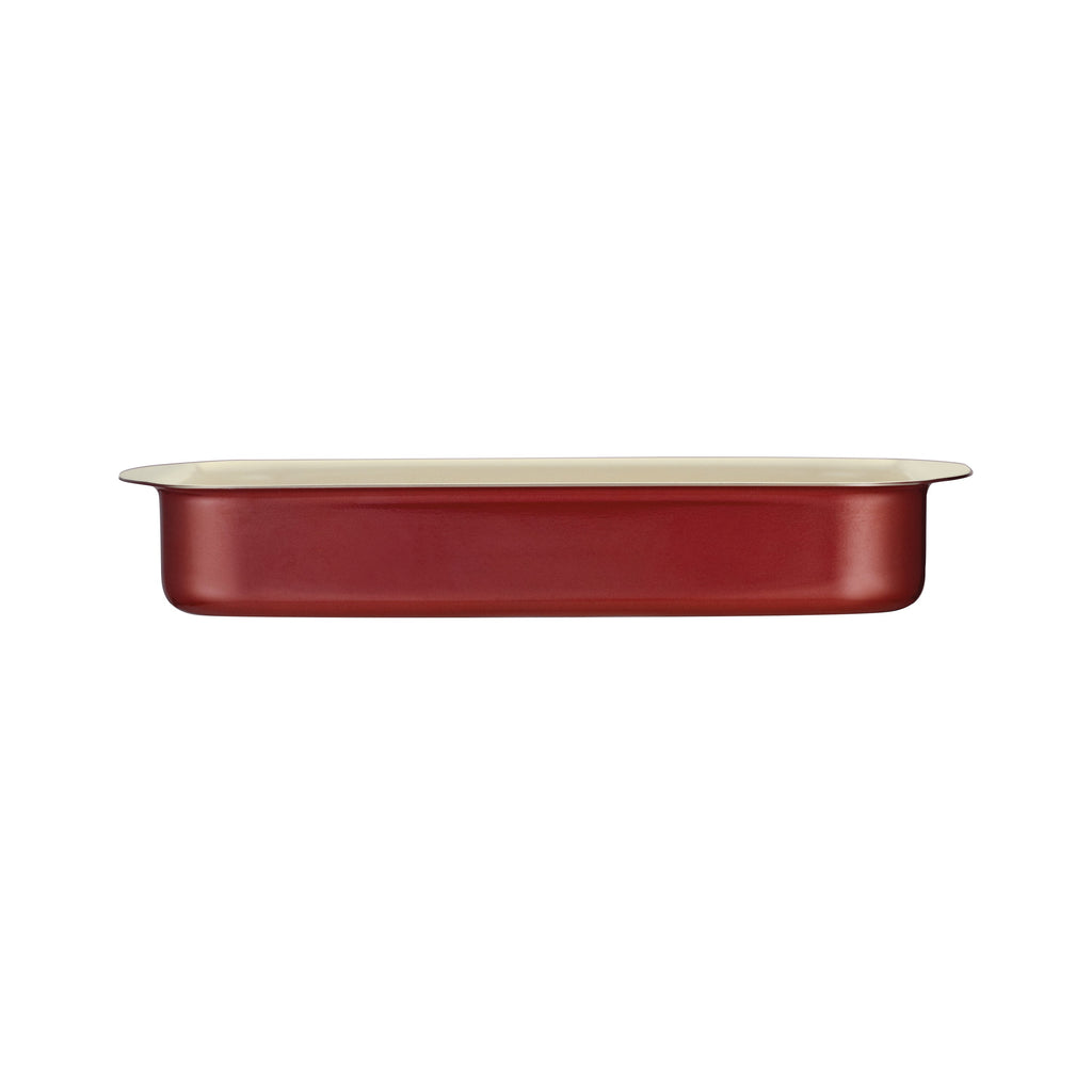 14 x 10 Inch Ceramic Roasting Pan - Metallic Copper