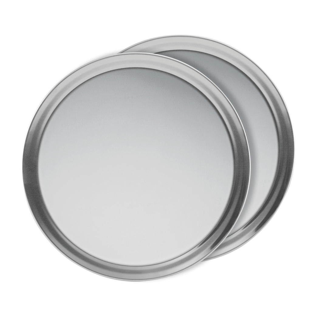 16 Inch Professional Grade Aluminum Pizza Pans - 2 Pk