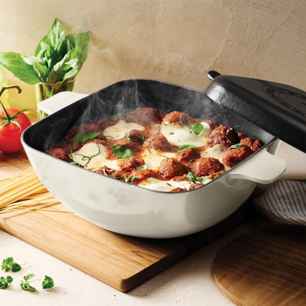 6.5 Quart Enameled Cast Iron Multi-Cooker with Reversible Lid