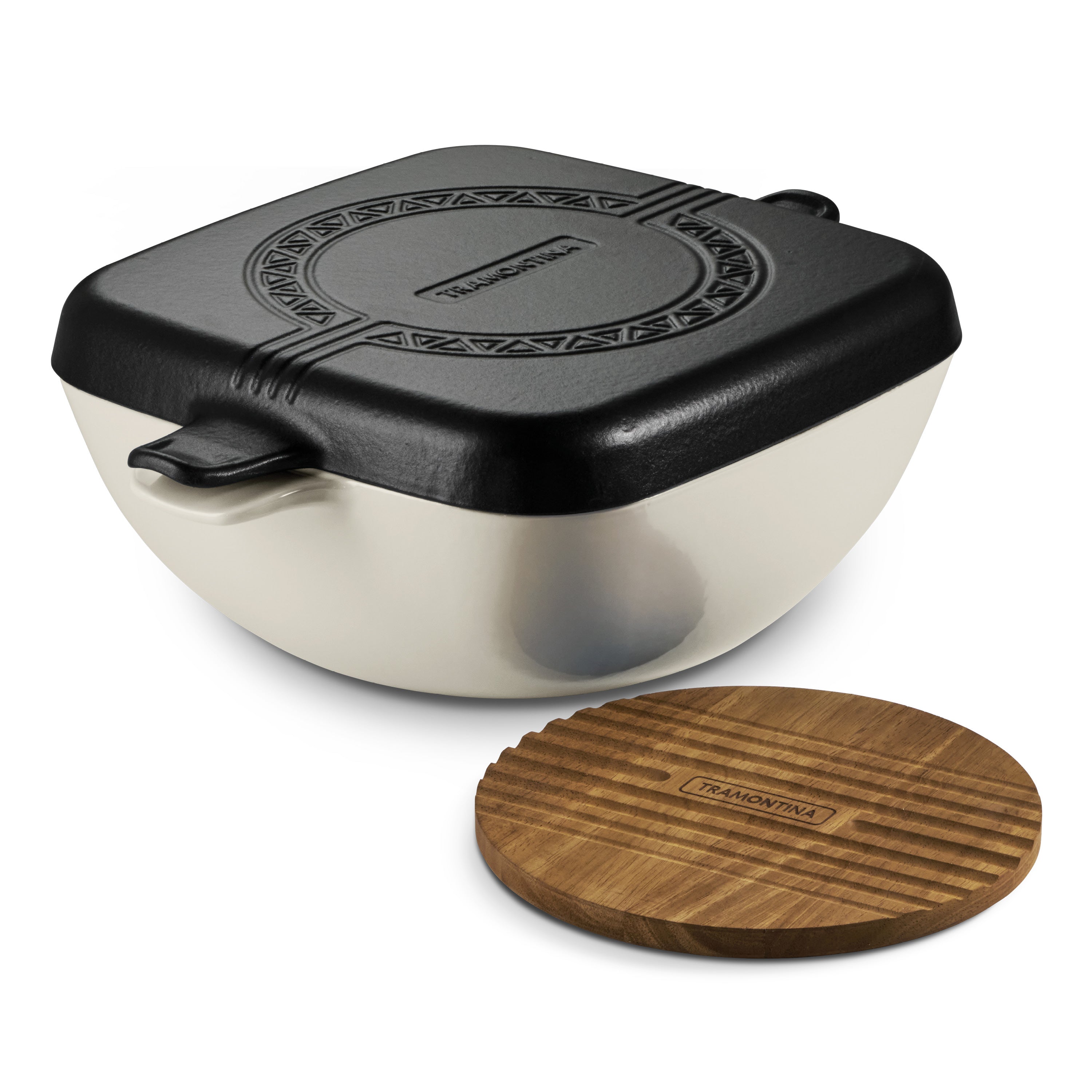 6.5 Quart Enameled Cast Iron Multi-Cooker with Reversible Lid