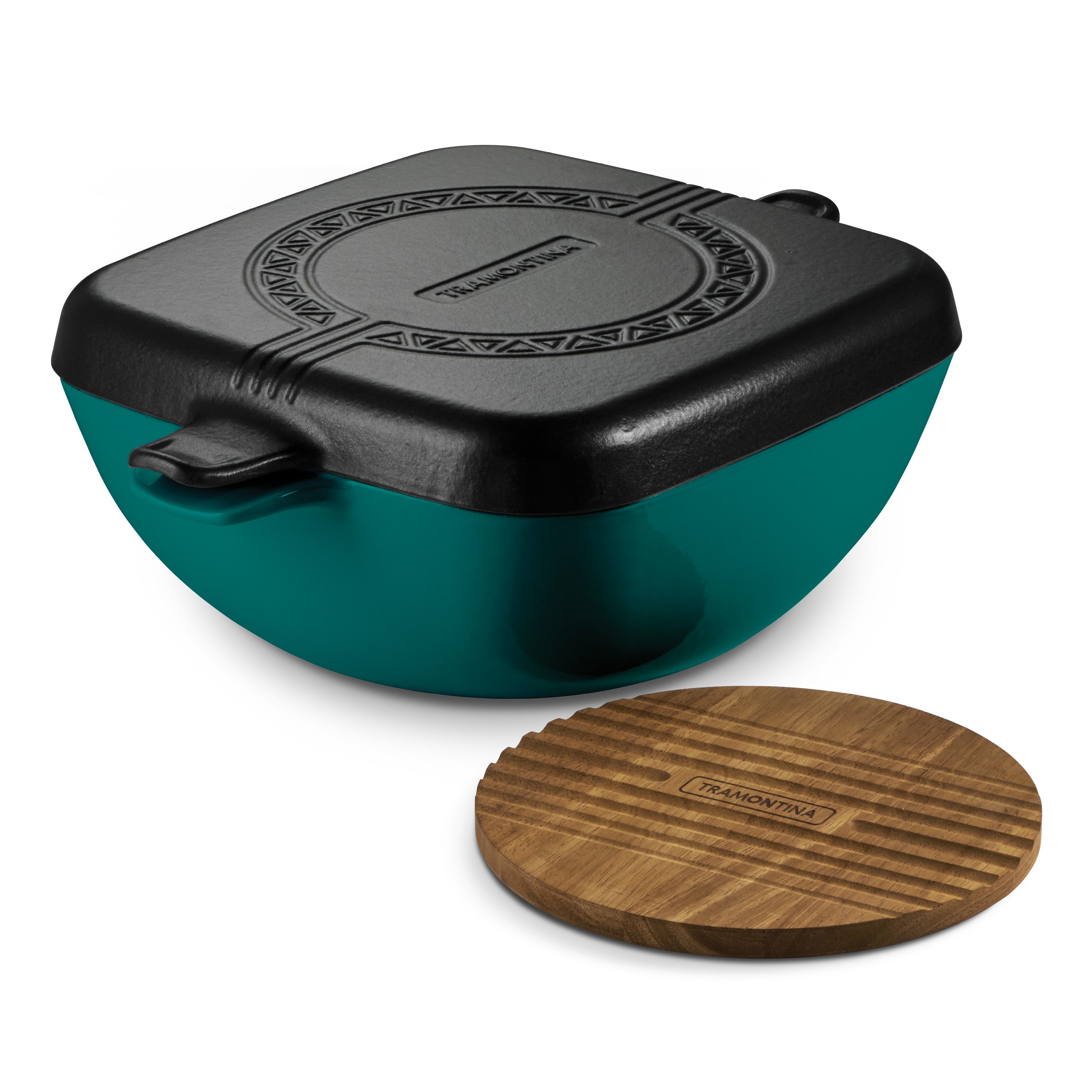 6.5 Quart Enameled Cast Iron Multi-Cooker with Reversible Lid
