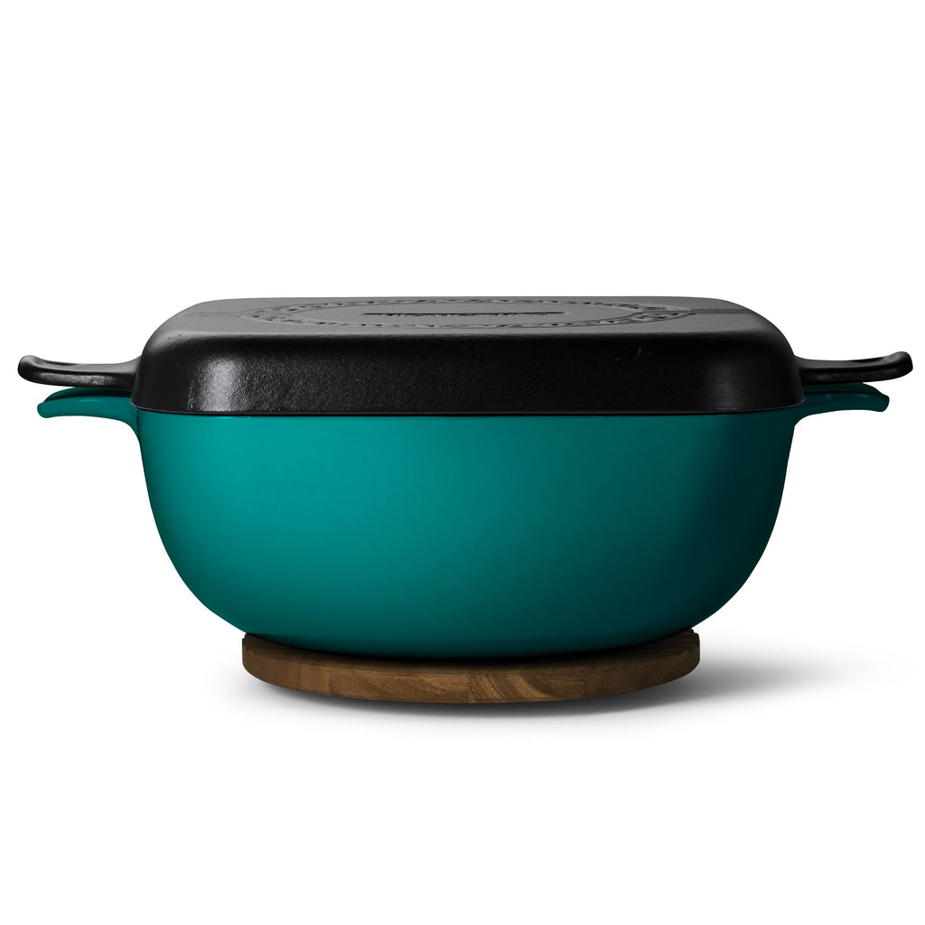 6.5 Quart Enameled Cast Iron Multi-Cooker with Reversible Lid