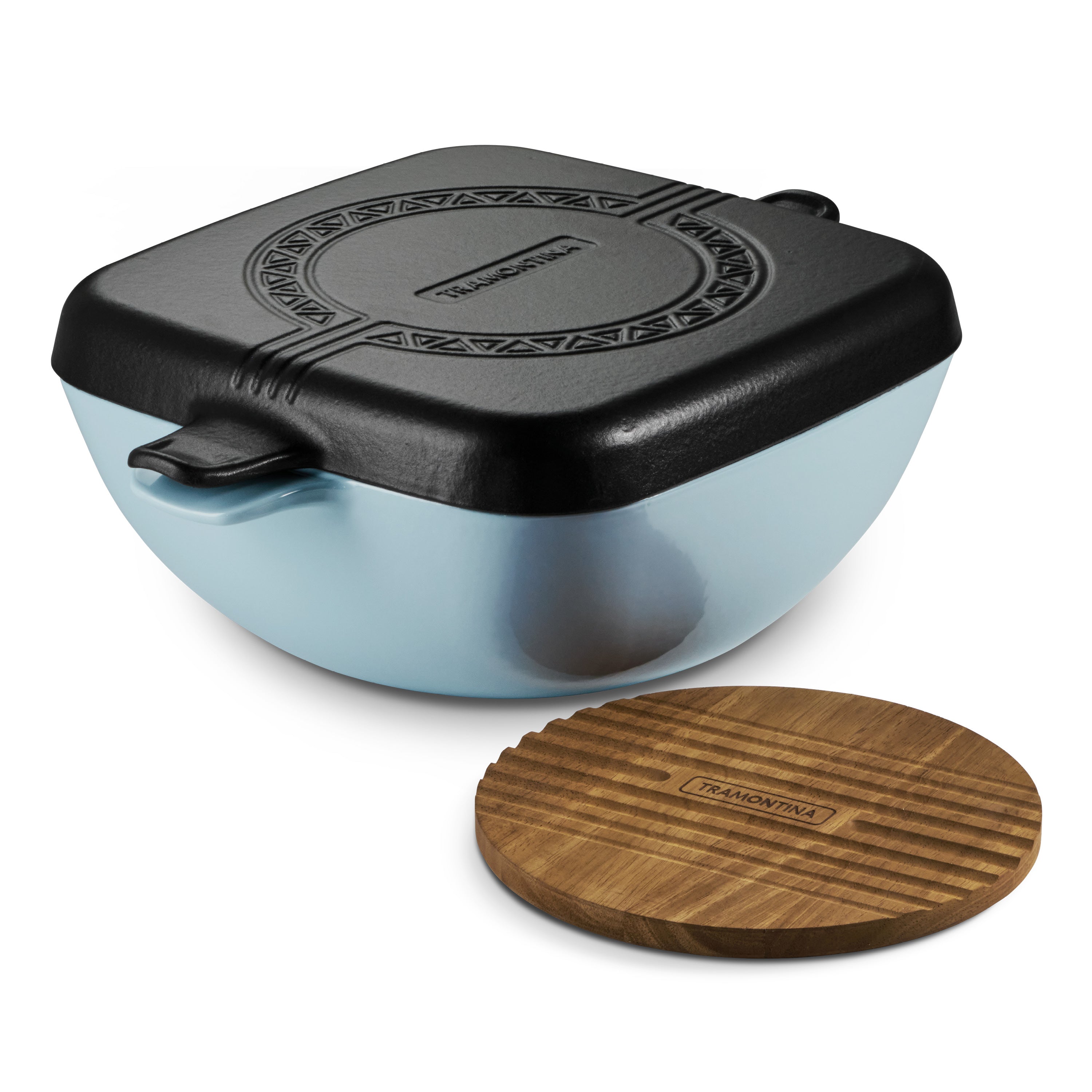 6.5 Quart Enameled Cast Iron Multi-Cooker with Reversible Lid