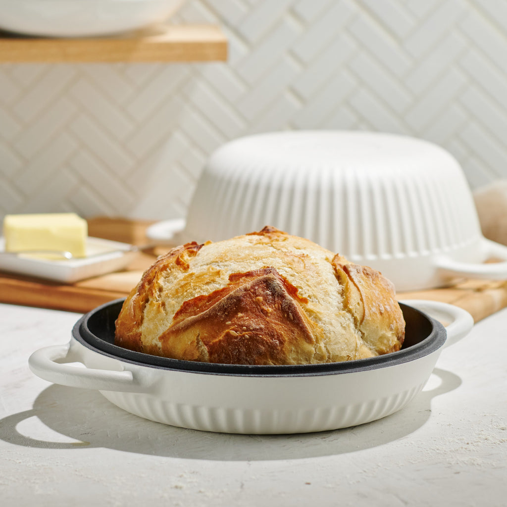 2-Piece Enameled Cast Iron Multipurpose Bread Oven