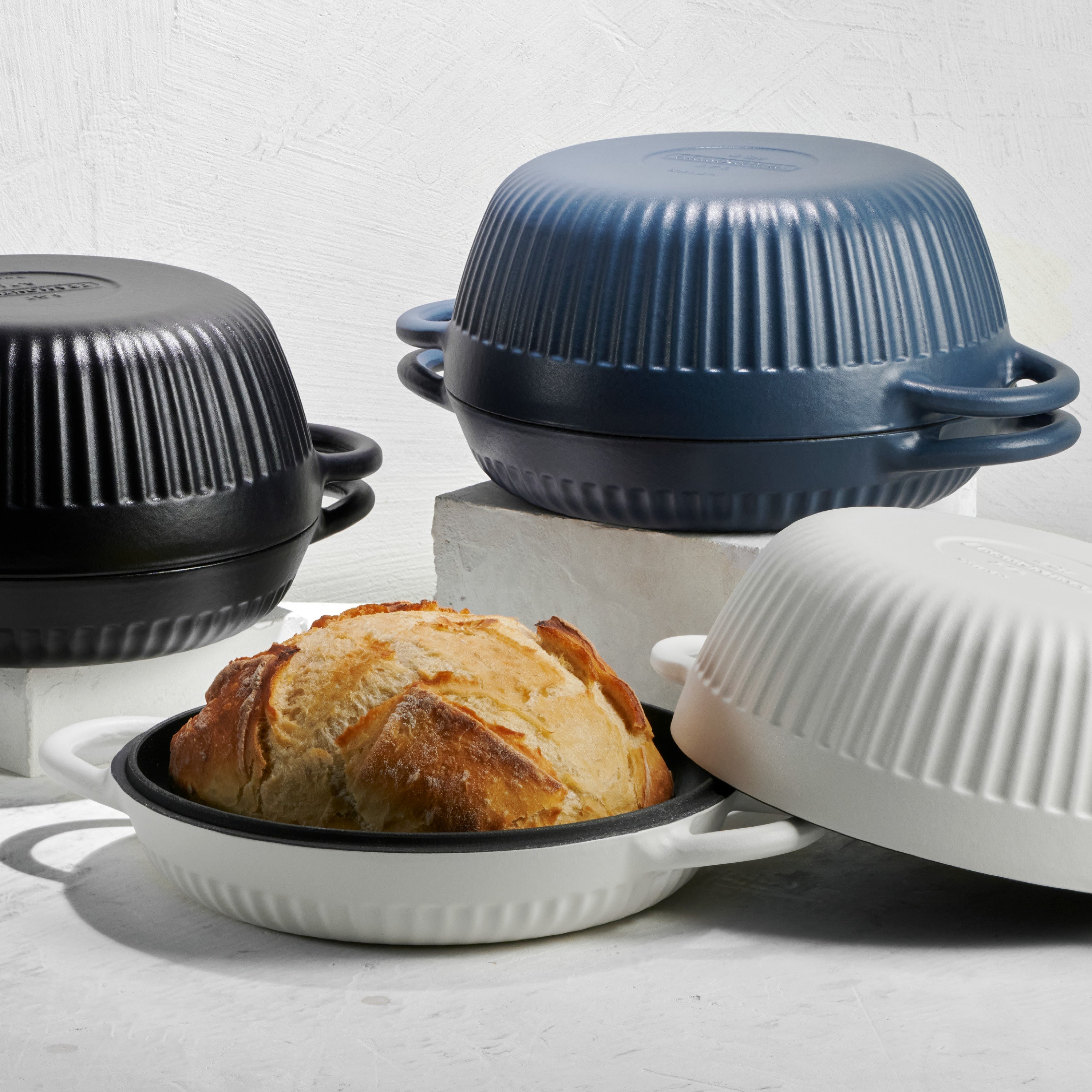 2-Piece Enameled Cast Iron Multipurpose Bread Oven