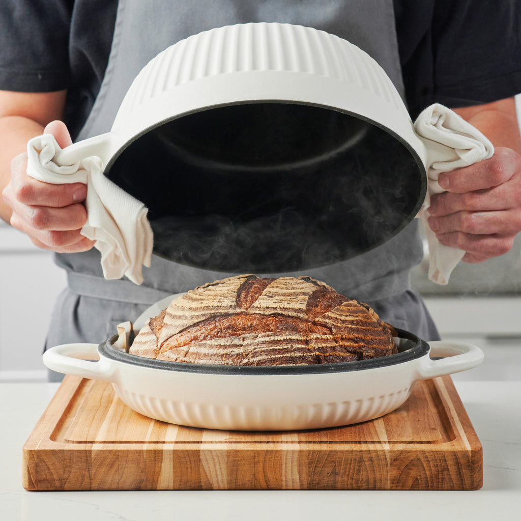 2-Piece Enameled Cast Iron Multipurpose Bread Oven