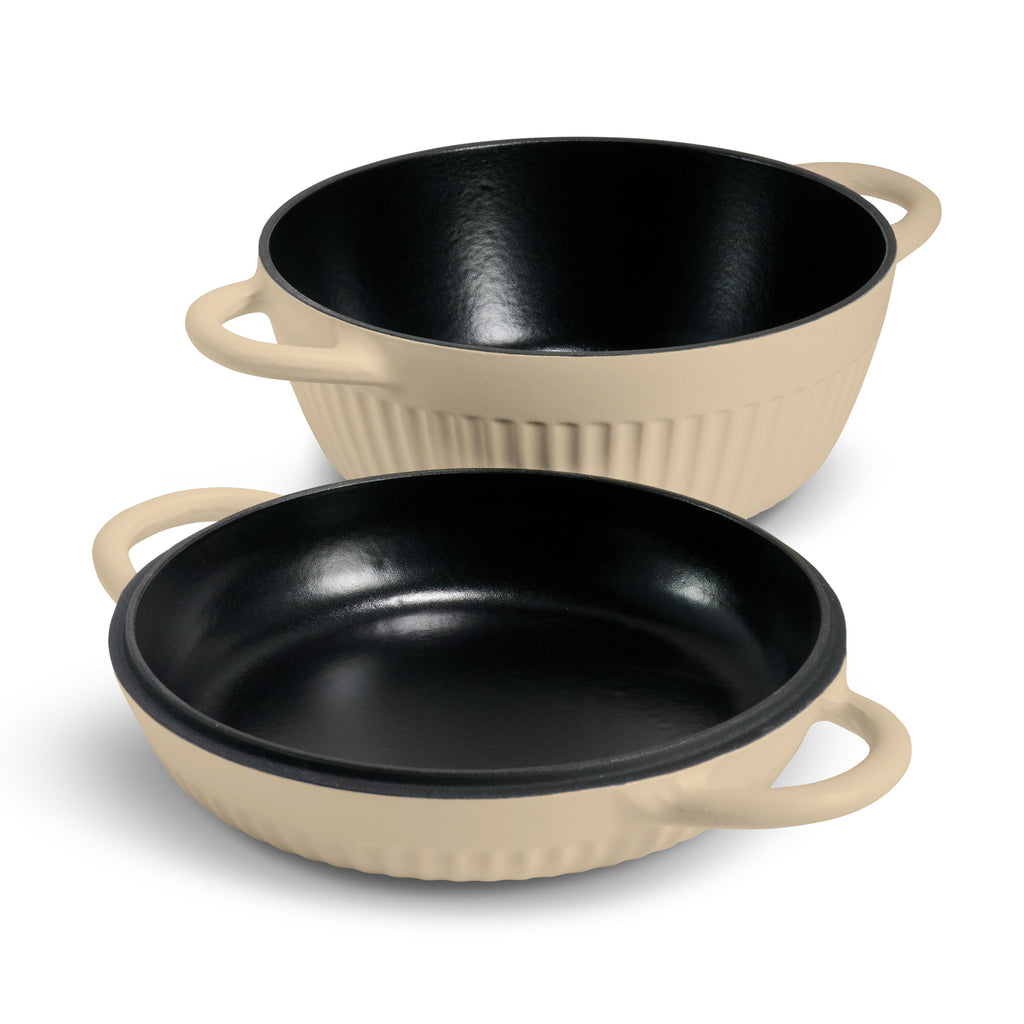 2-Piece Enameled Cast Iron Multipurpose Bread Oven