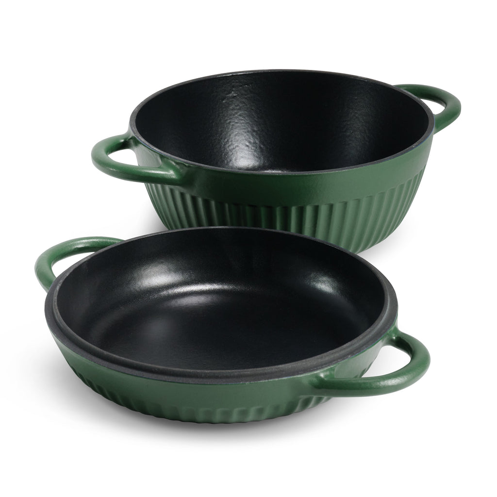 2-Piece Enameled Cast Iron Multipurpose Bread Oven