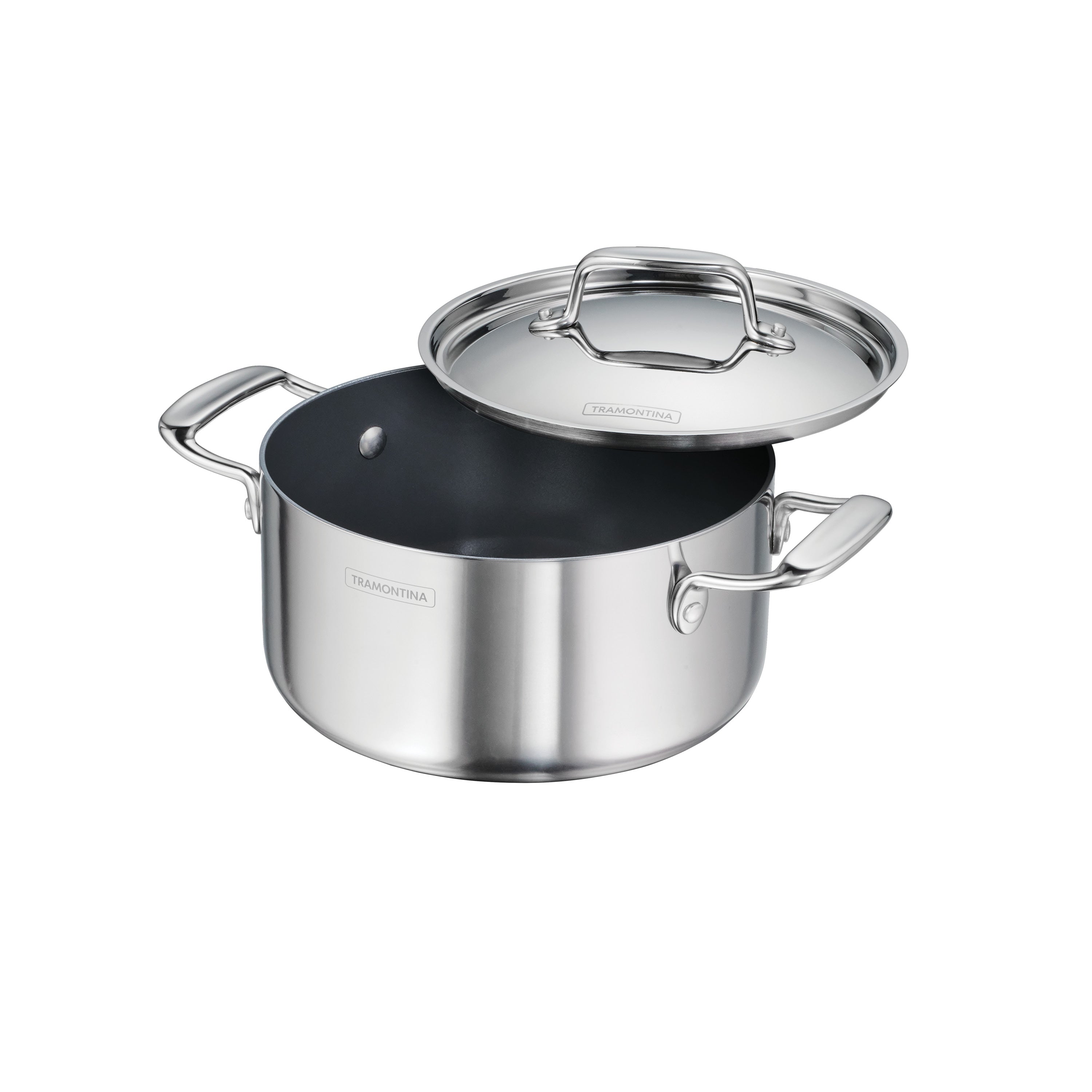 Tri-Ply Clad Covered Casserole with Ceramic Interior