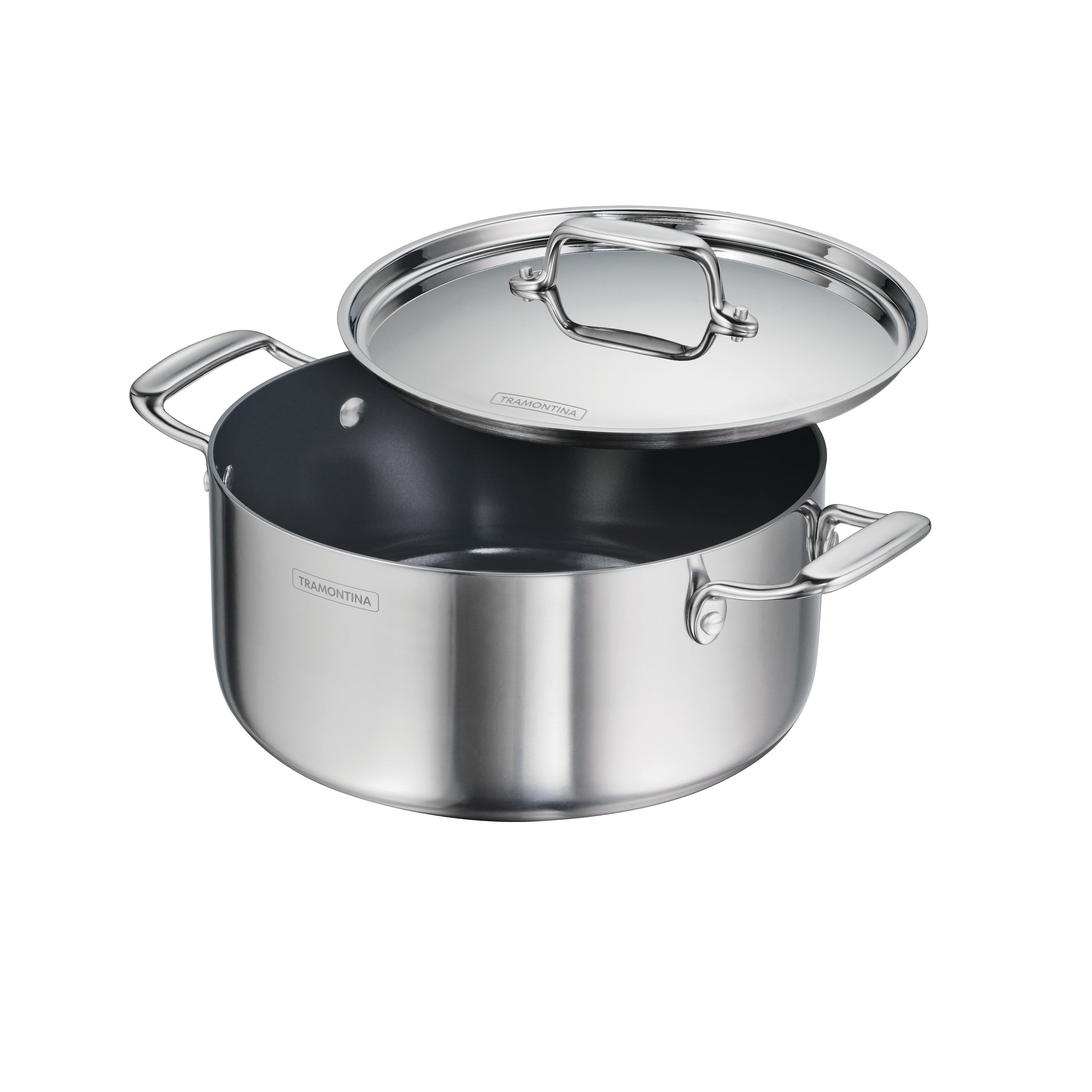 Tri-Ply Clad Covered Casserole with Ceramic Interior