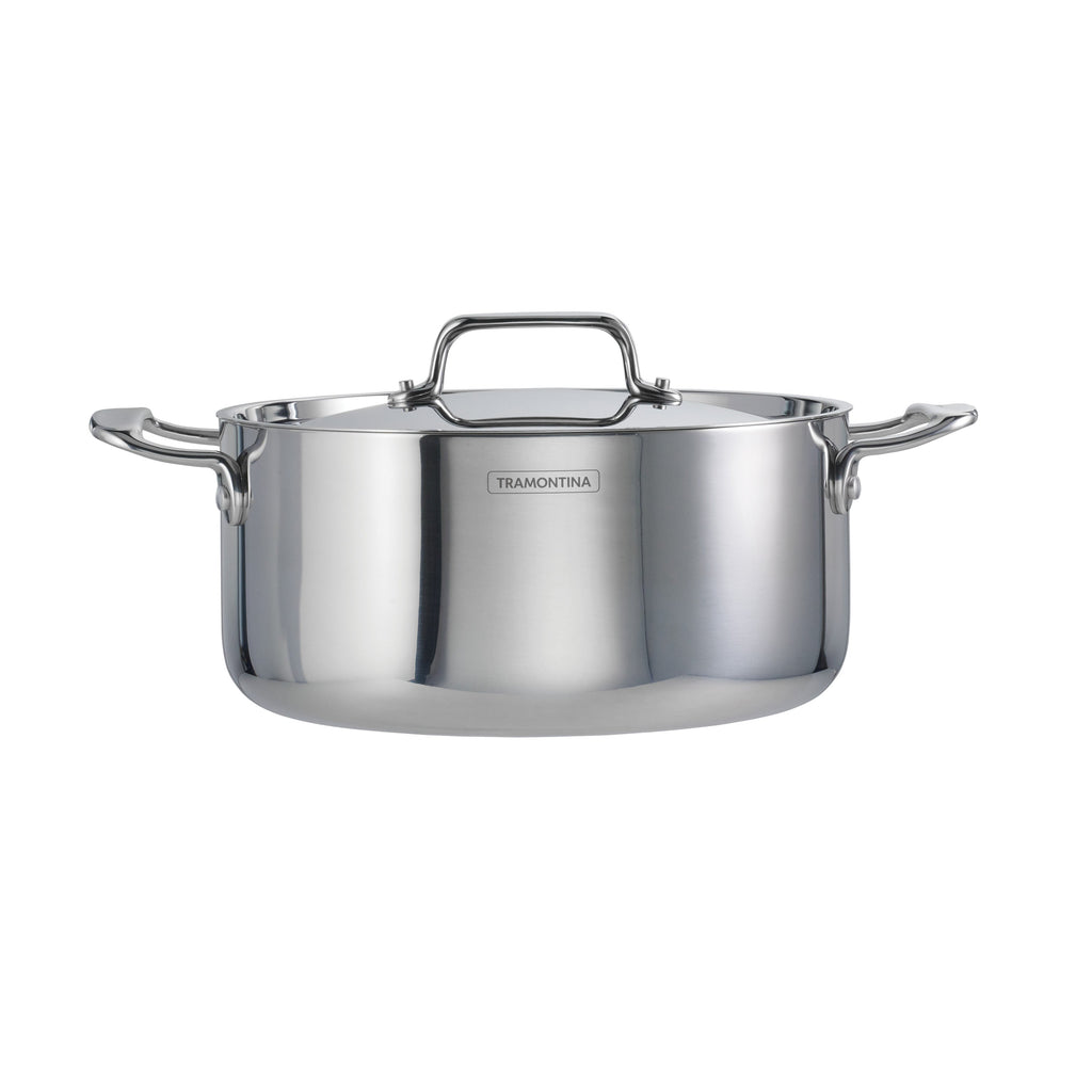 Tri-Ply Clad Covered Casserole with Ceramic Interior