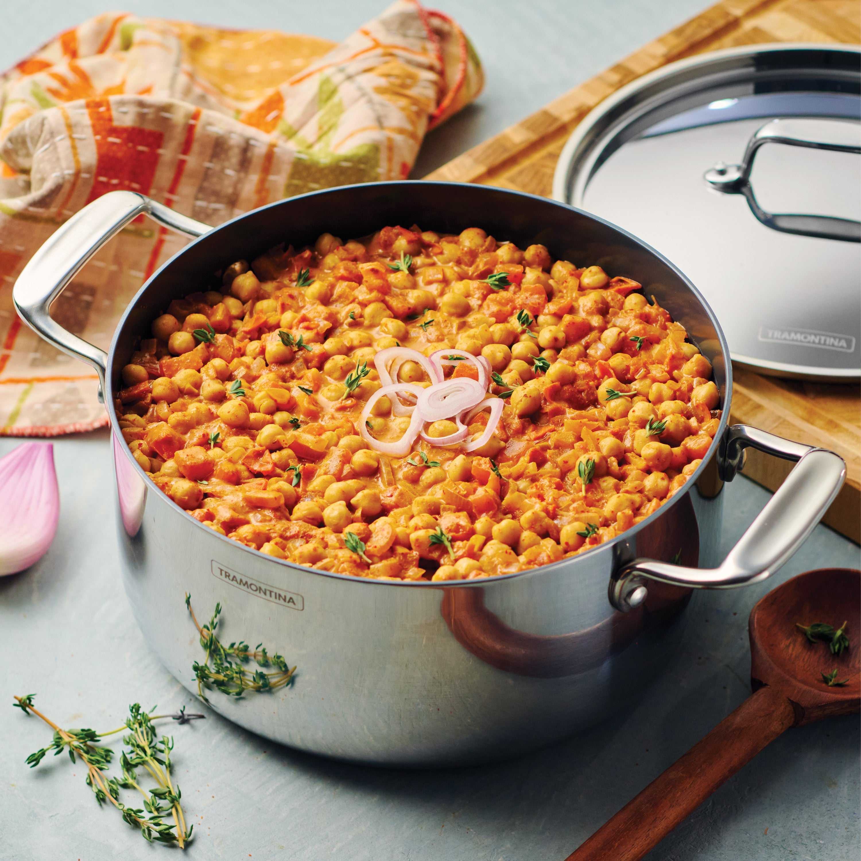 Tri-Ply Clad Covered Casserole with Ceramic Interior