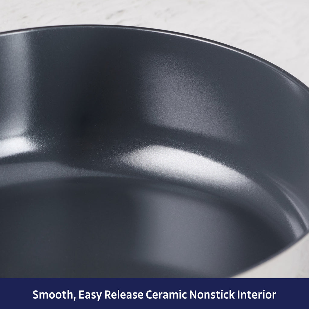 Tri-Ply Clad Covered Casserole with Ceramic Interior
