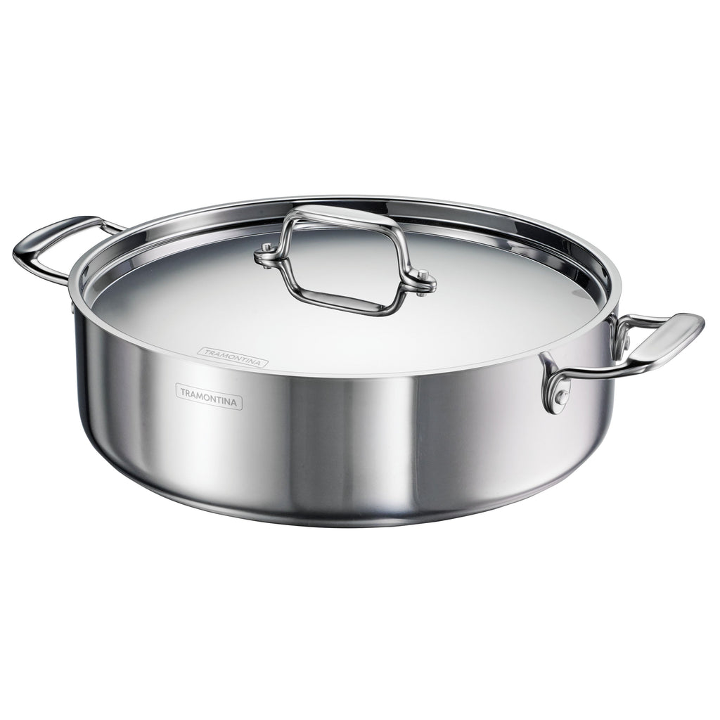 Tri-Ply Clad Covered Casserole with Ceramic Interior