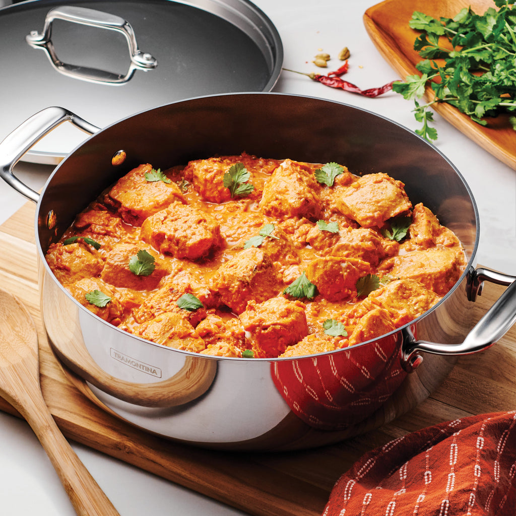 Tri-Ply Clad Covered Casserole with Ceramic Interior