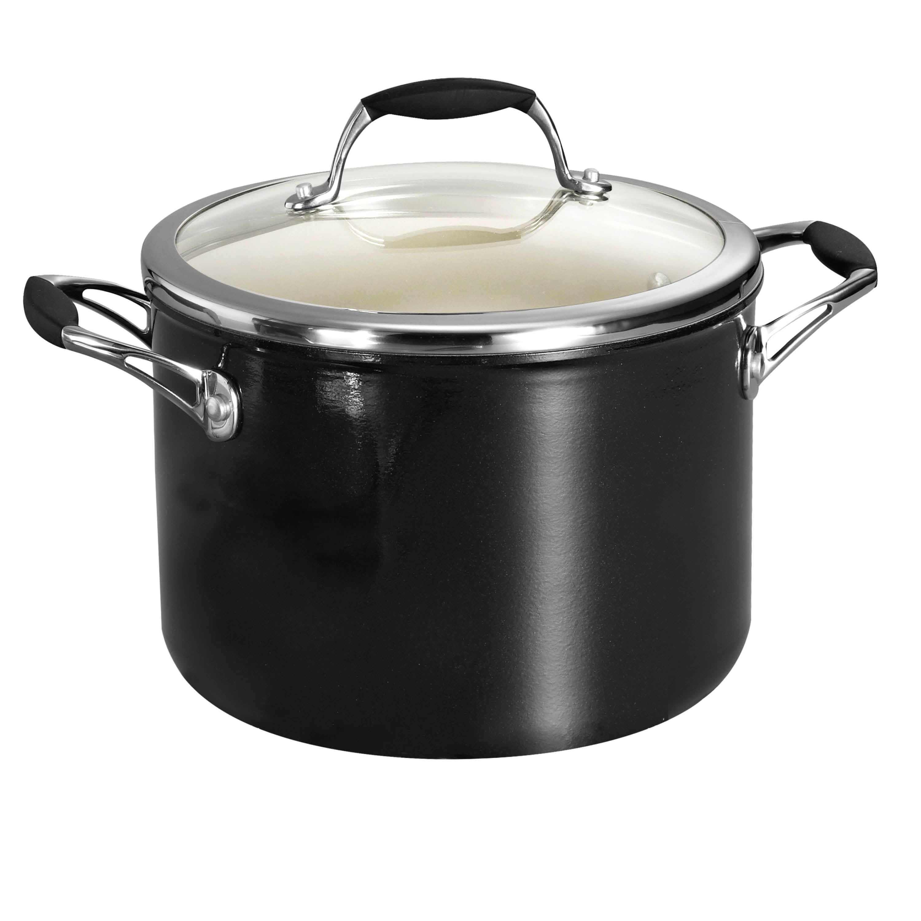 6 Quart Ceramic Stock Pot with Lid