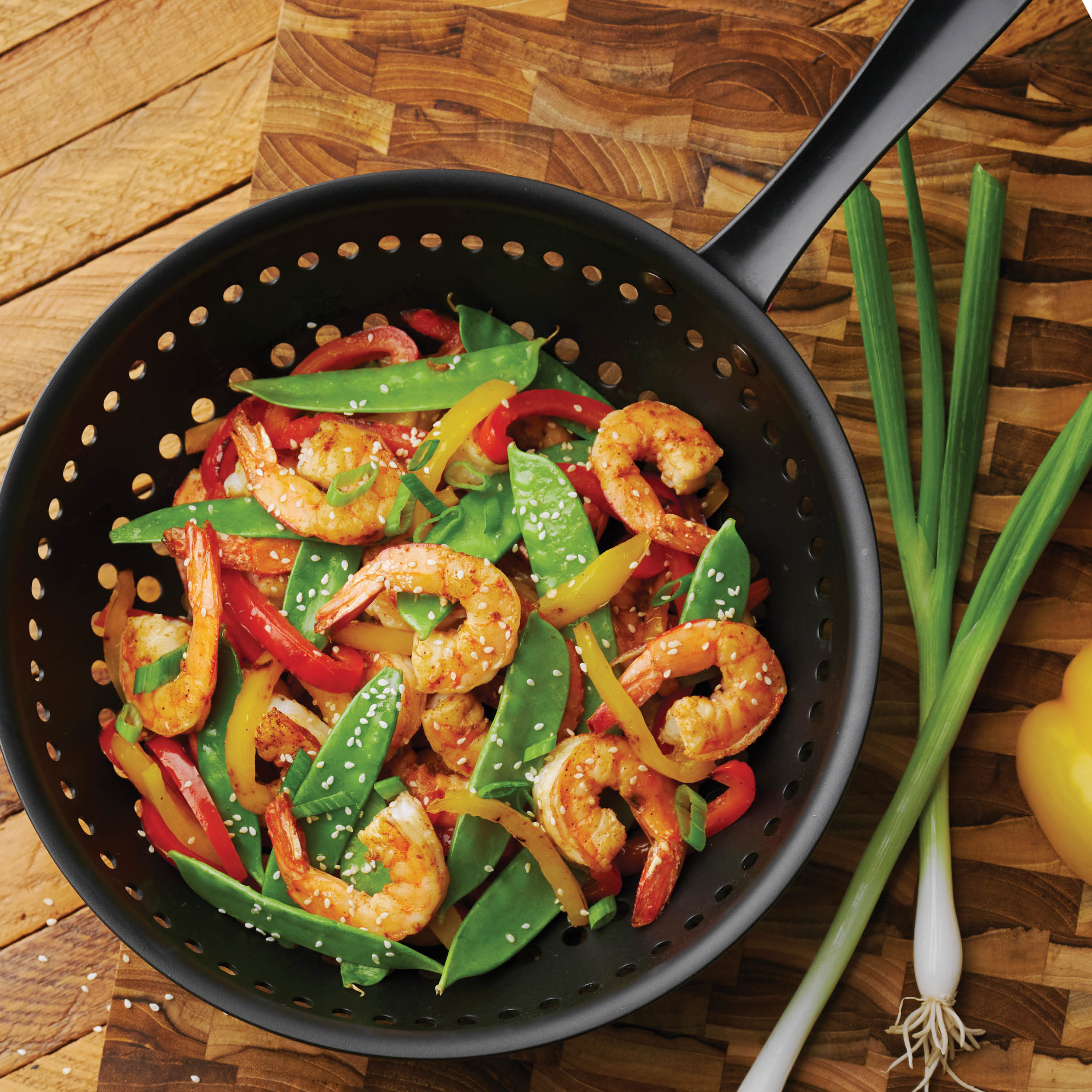 10 in Round Carbon Steel Stir Fry Pan