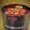 15.5 Inch Stainless Steel Round BBQ Charcoal Grill with Lid