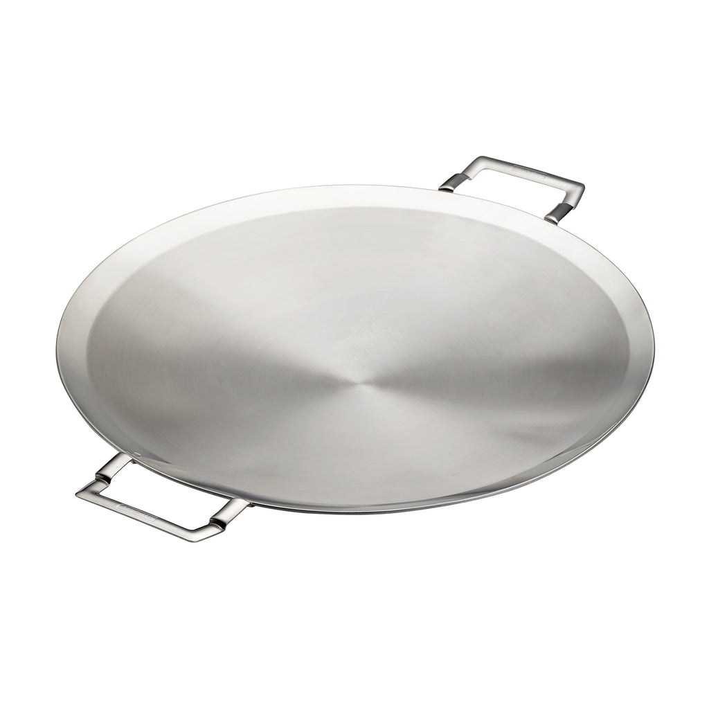 17.25 in Tri-Ply Clad Stainless Steel Round Grill Pan