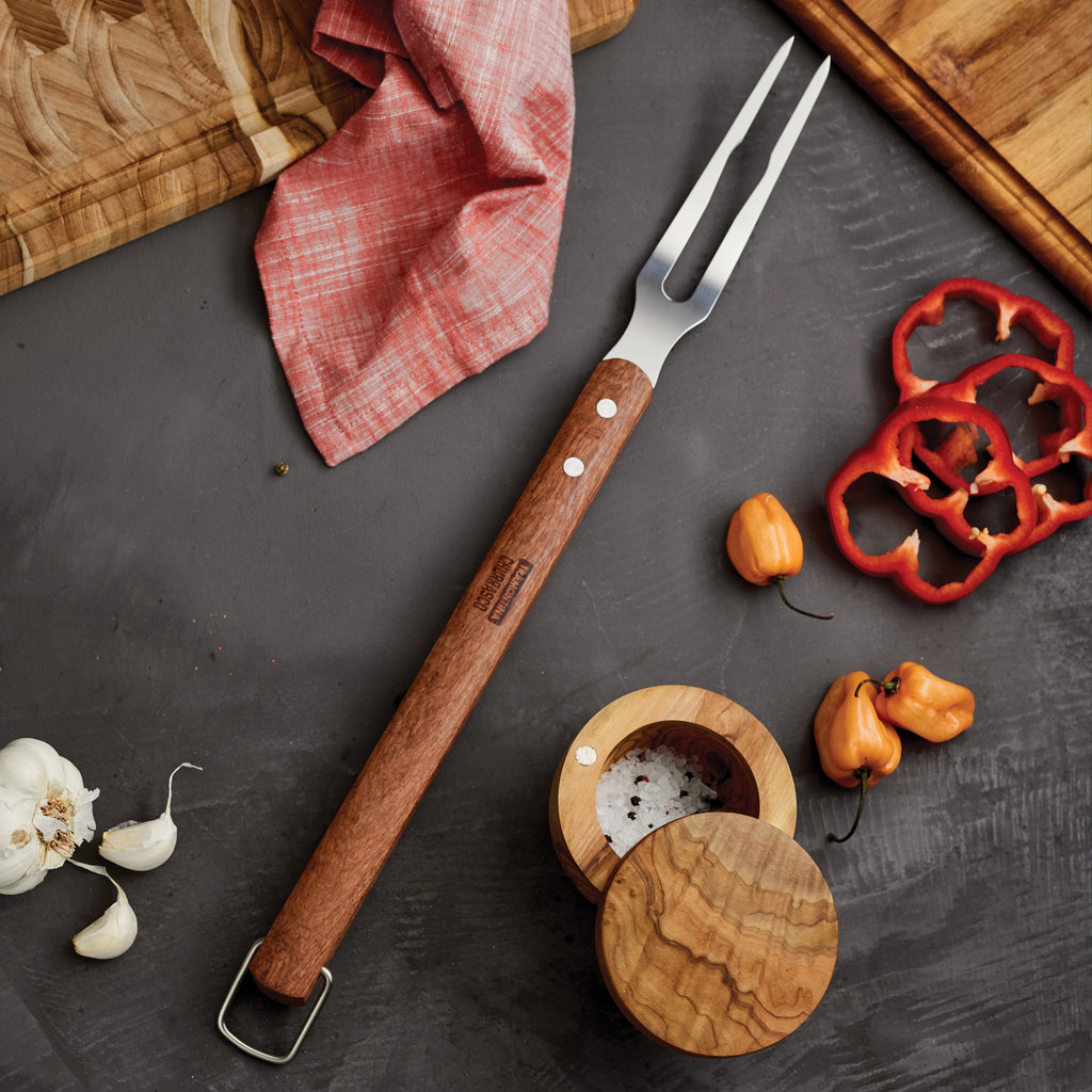 BBQ Carving Fork with Wood Handle