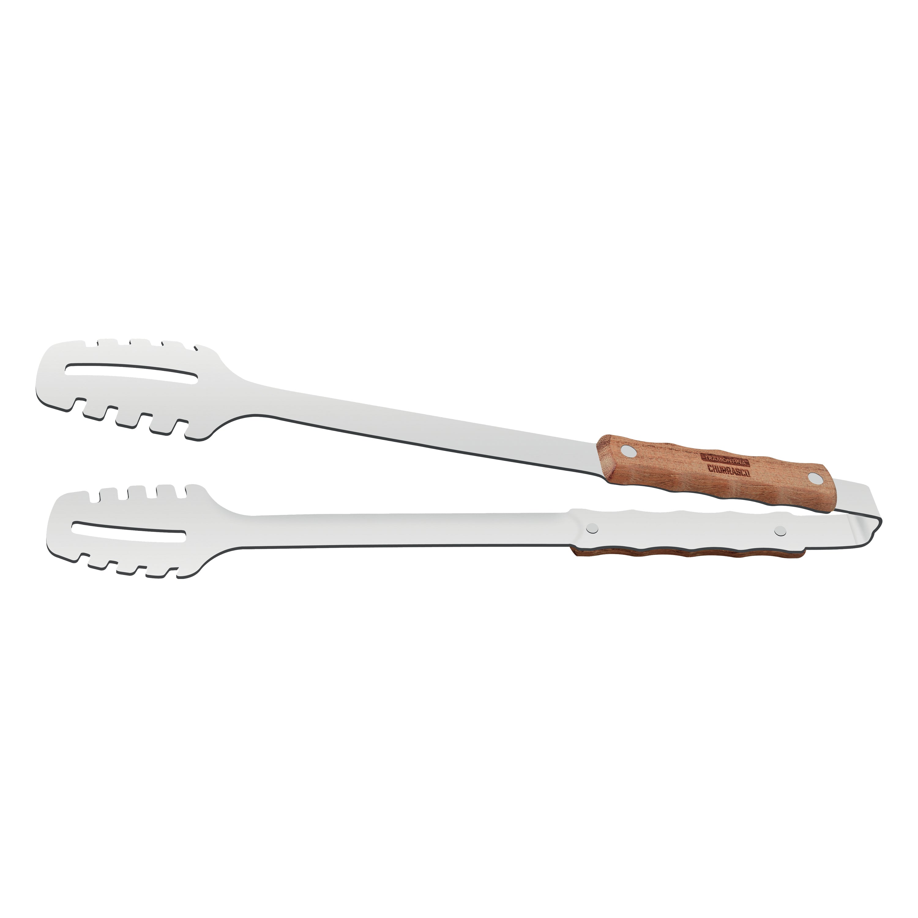 BBQ Tongs with Wood Handle