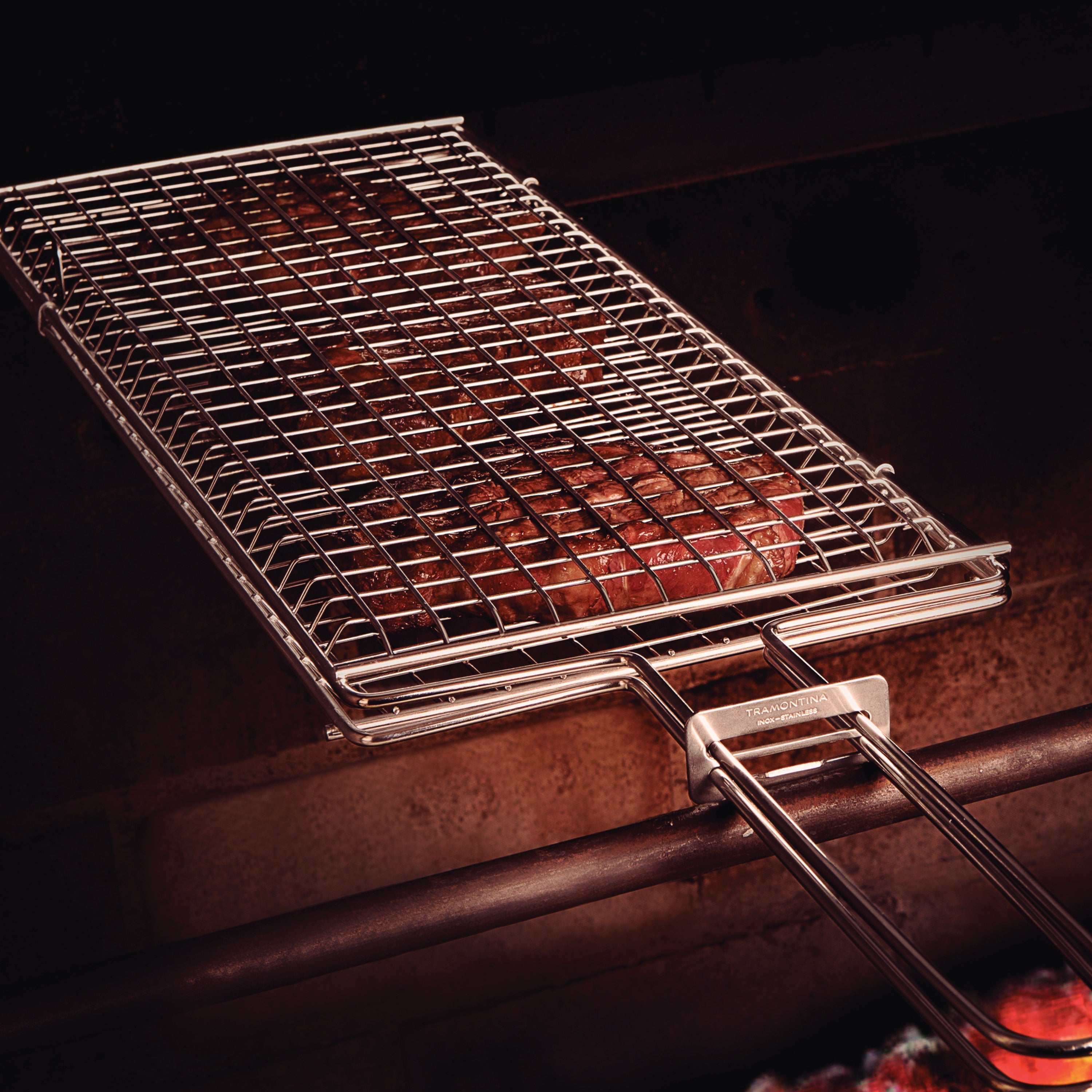 Stainless Steel Flat Grill Basket