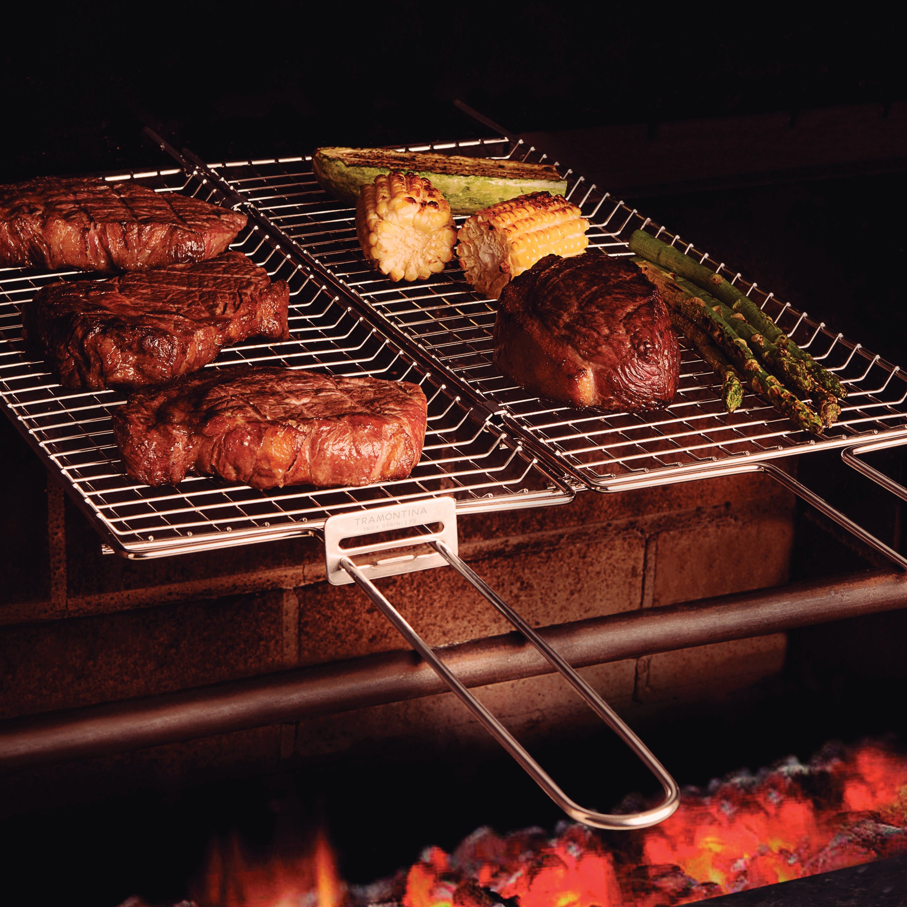 Stainless Steel Flat Grill Basket