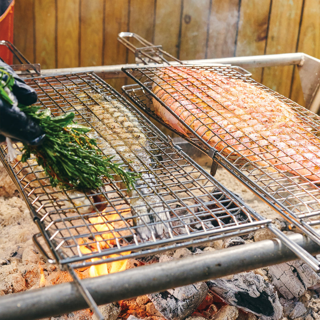 Stainless Steel Flat Grill Basket