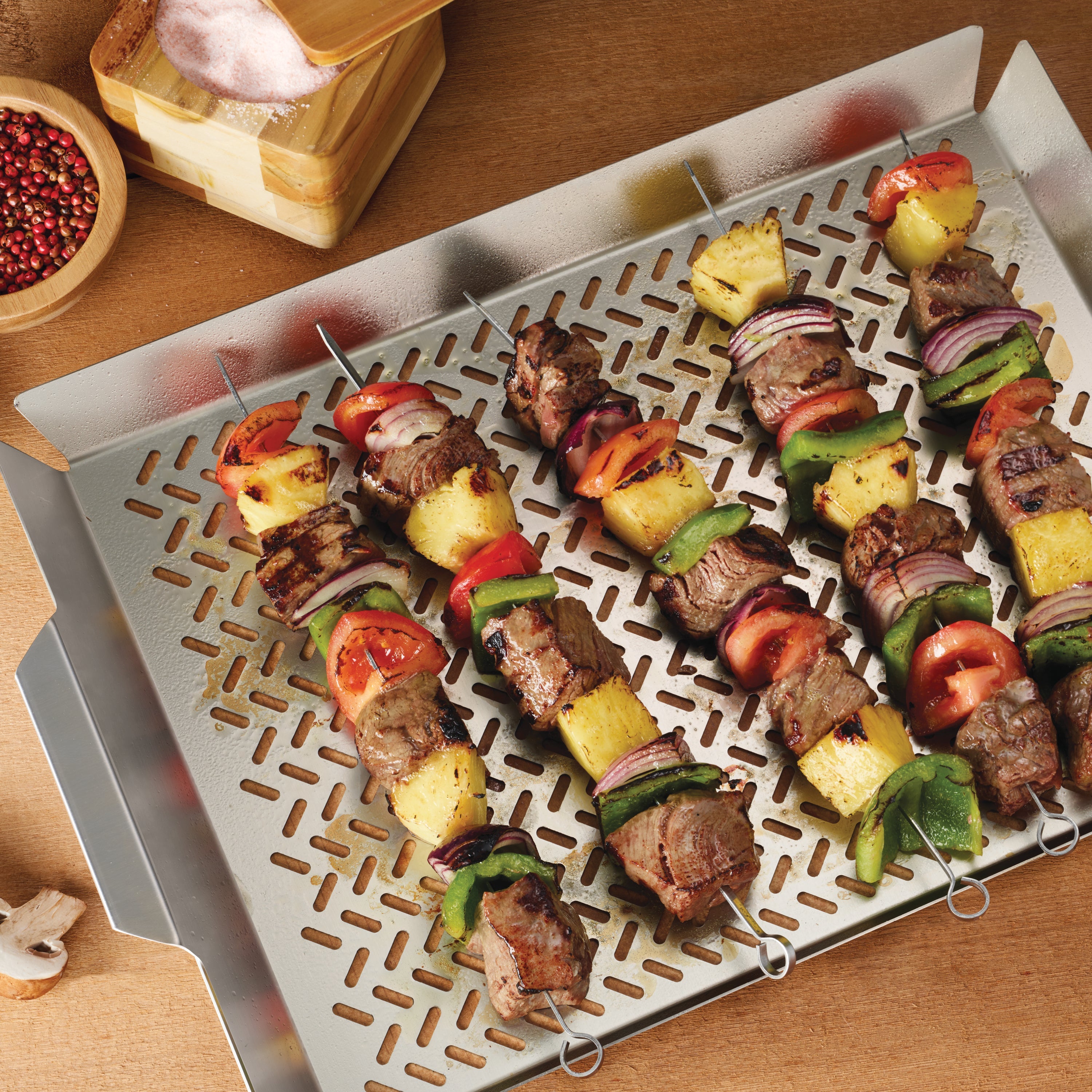 2 Piece Outdoor Roasting Grill Pan Set