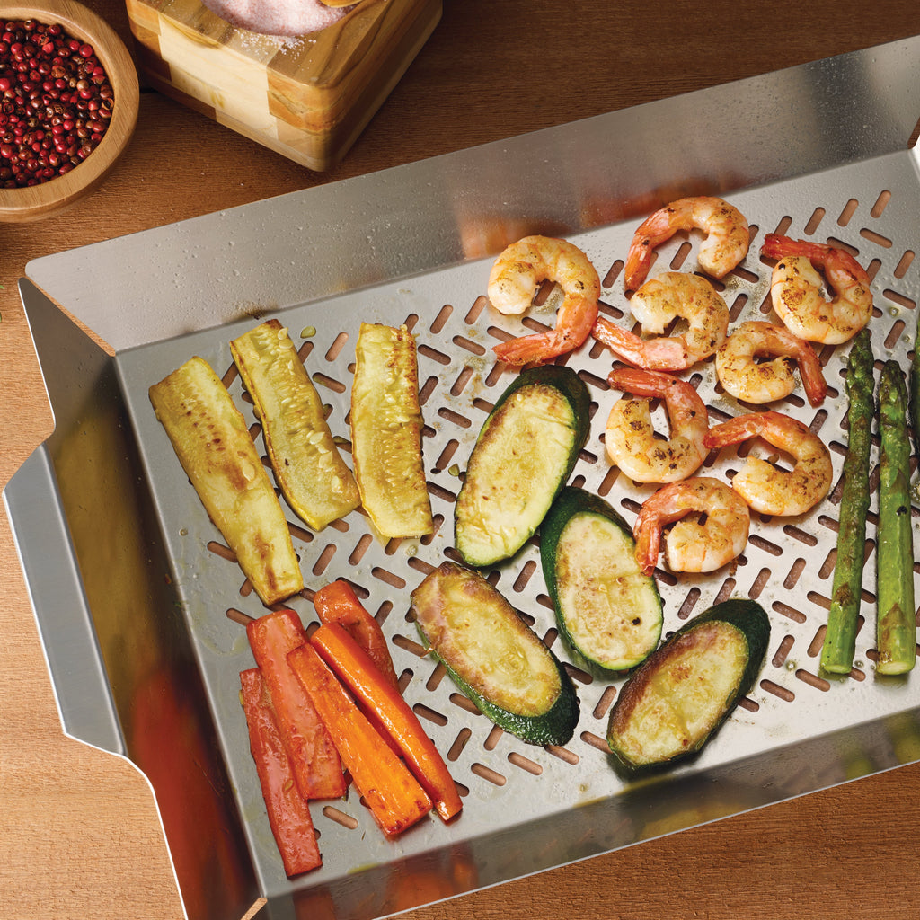 Tall Stainless Steel Outdoor Roasting Grill Pan