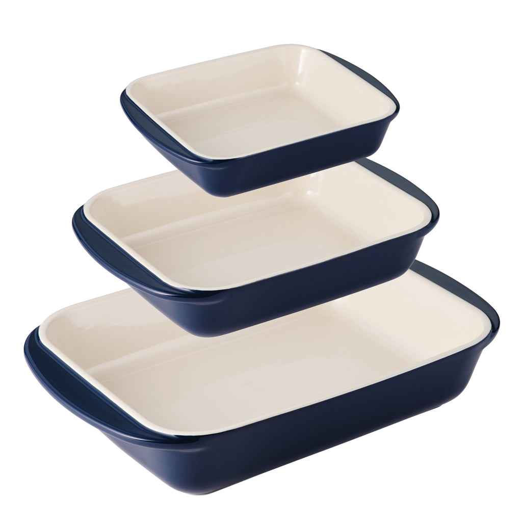 3 Piece Ceramic Bakeware Set