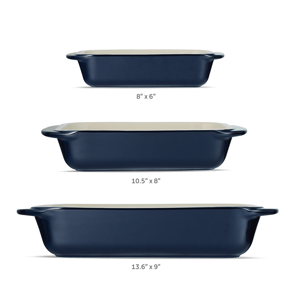 3 Piece Ceramic Bakeware Set