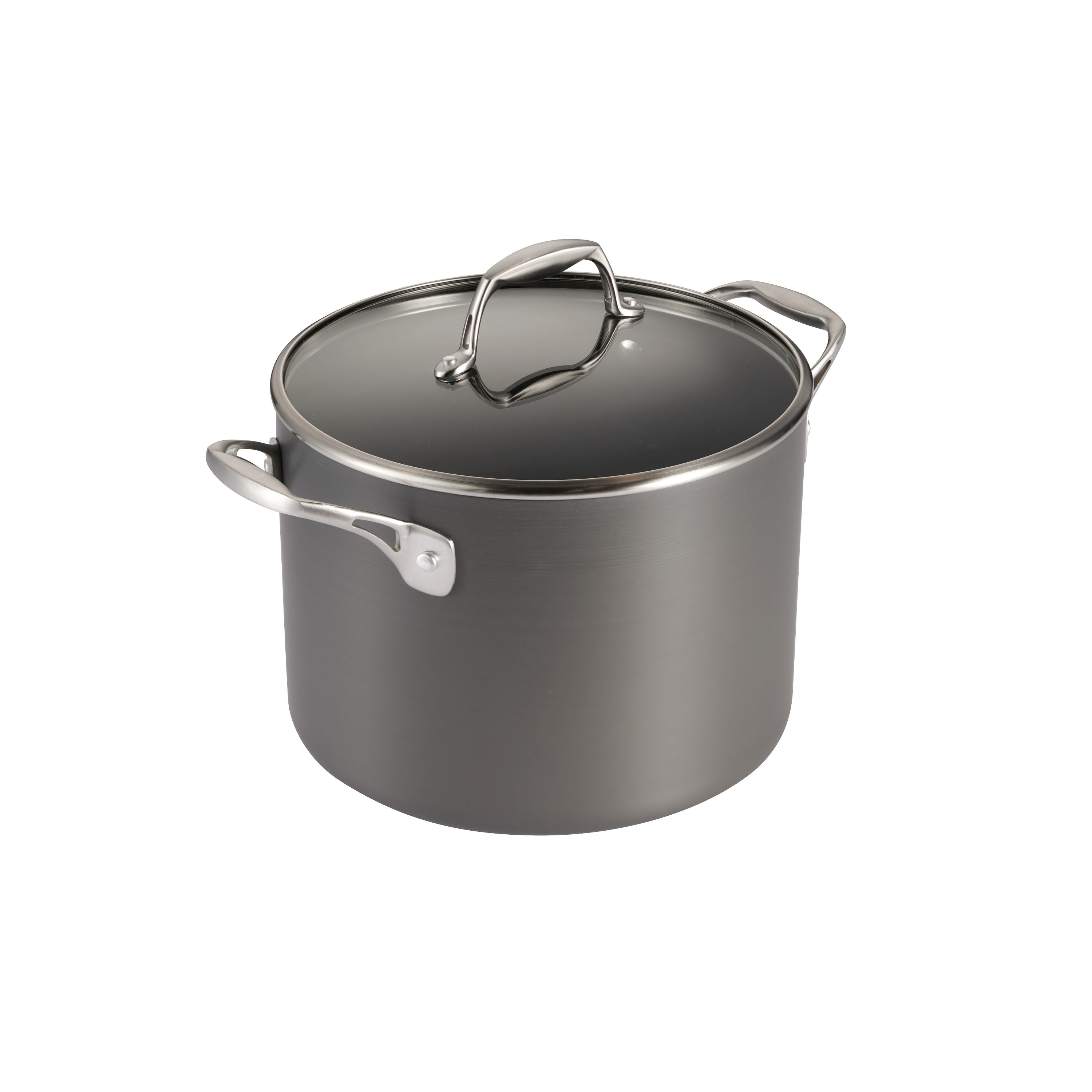 8 Quart Hard Anodized Aluminum Covered Stock Pot