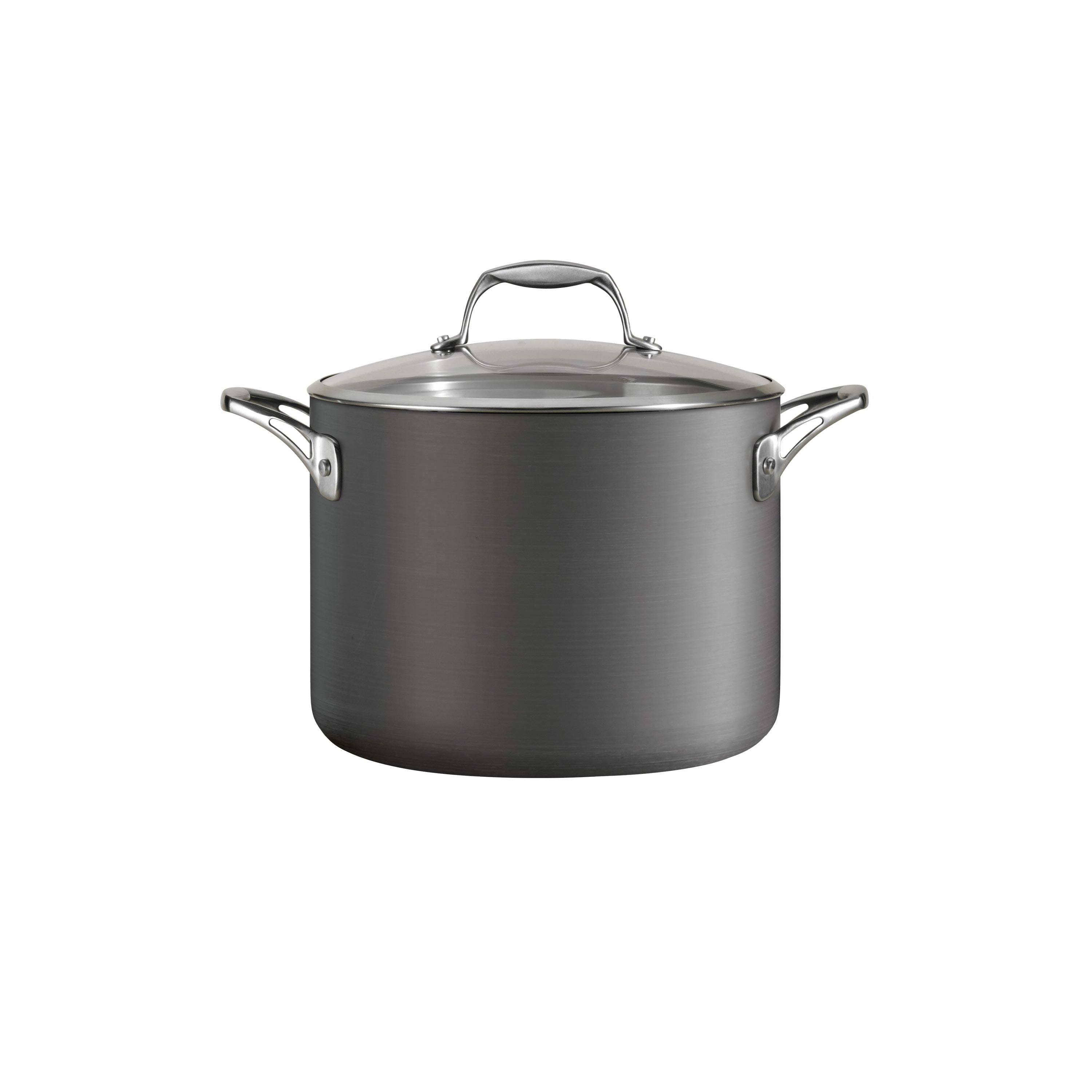 8 Quart Hard Anodized Aluminum Covered Stock Pot