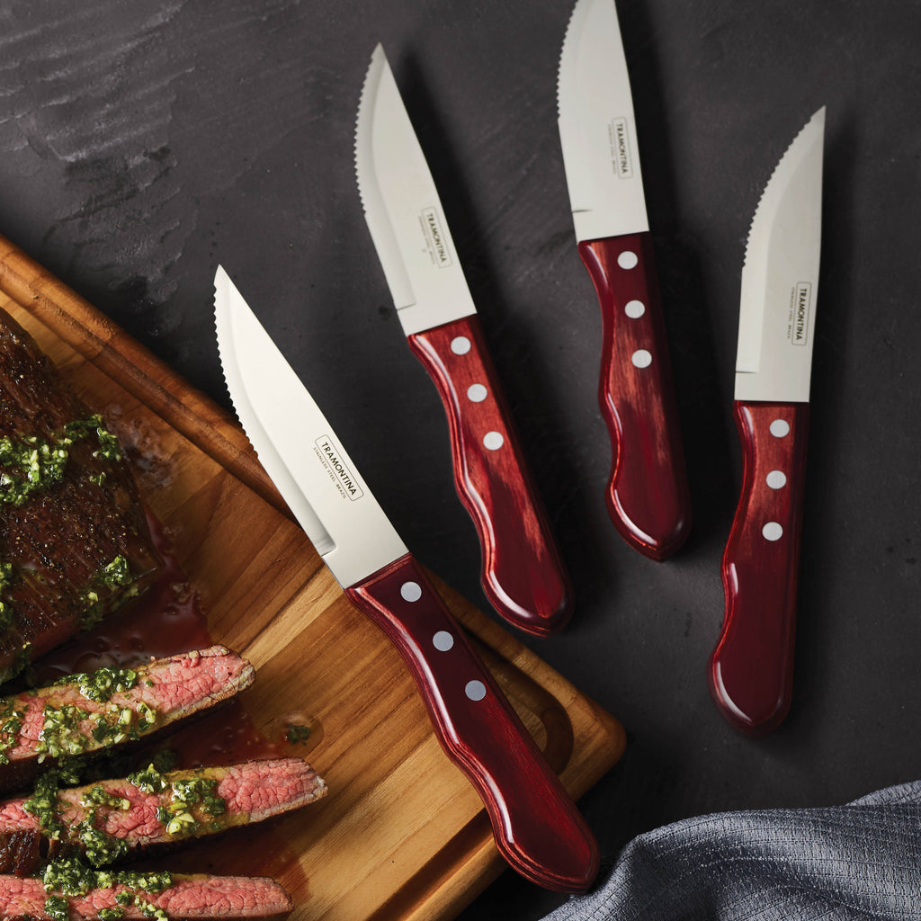 4 Piece Steak Knife Set - Pointed