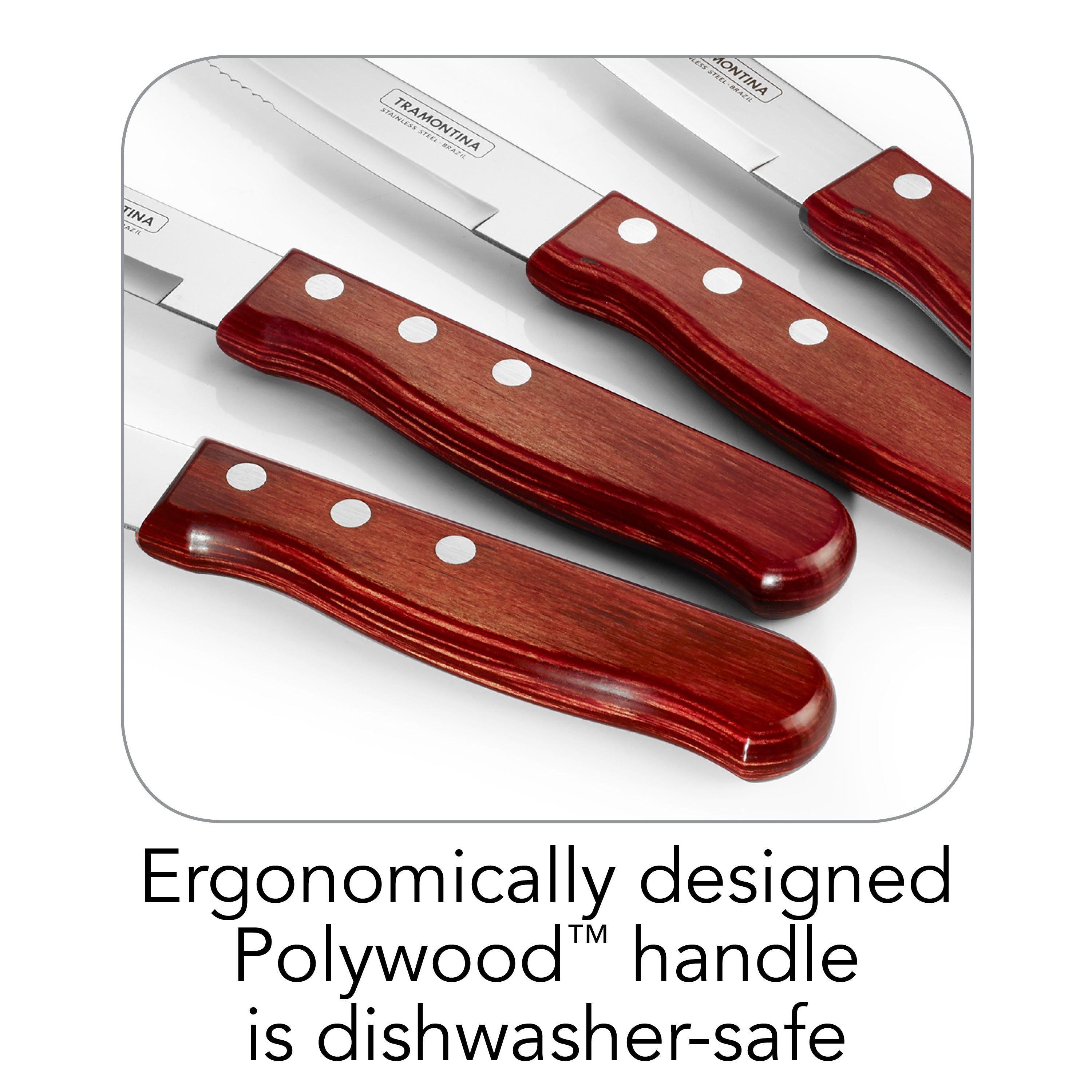 4 Piece Steak Knife Set - Rounded