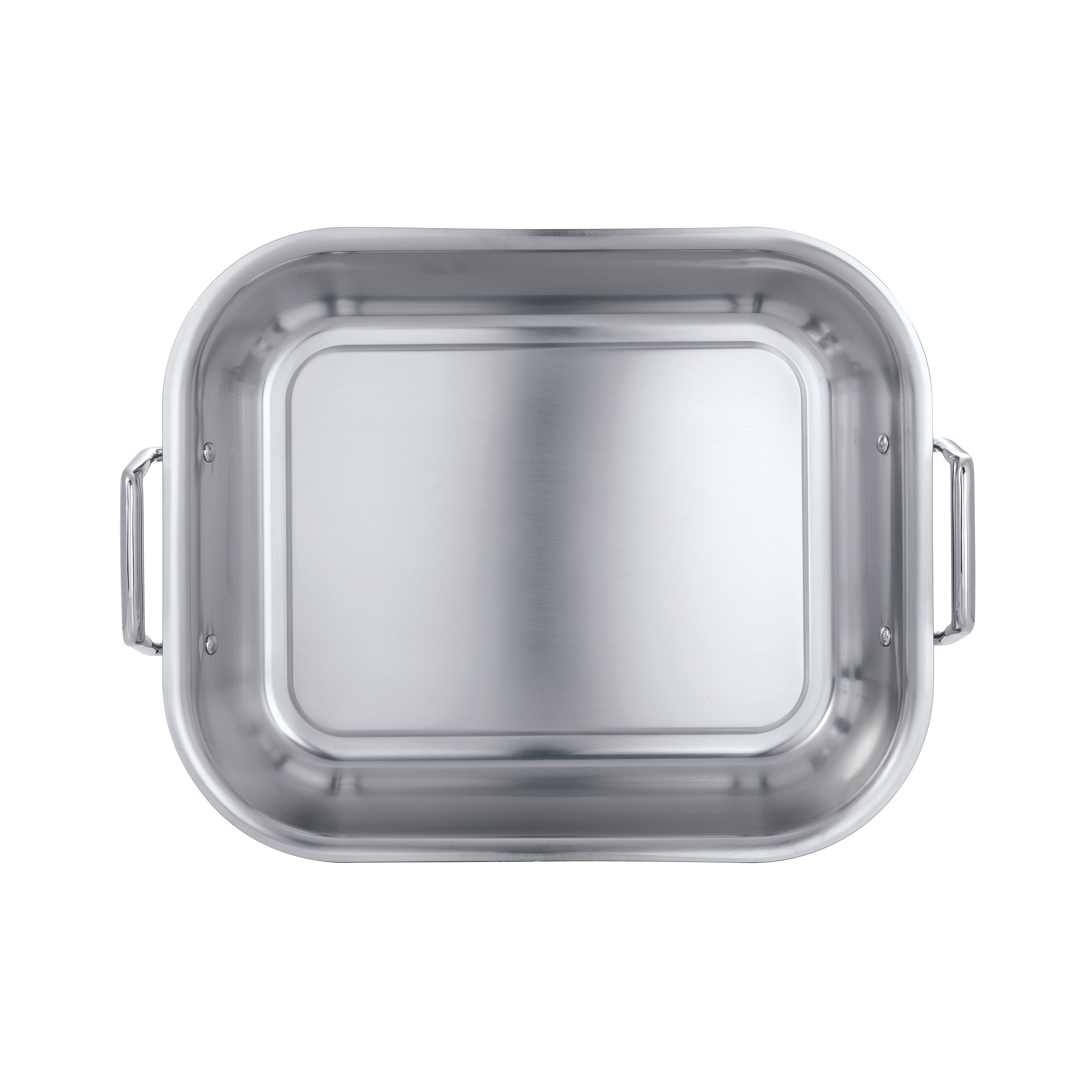 16.75 in Stainless Steel Flared Edge Roasting Pan with Basting Rack