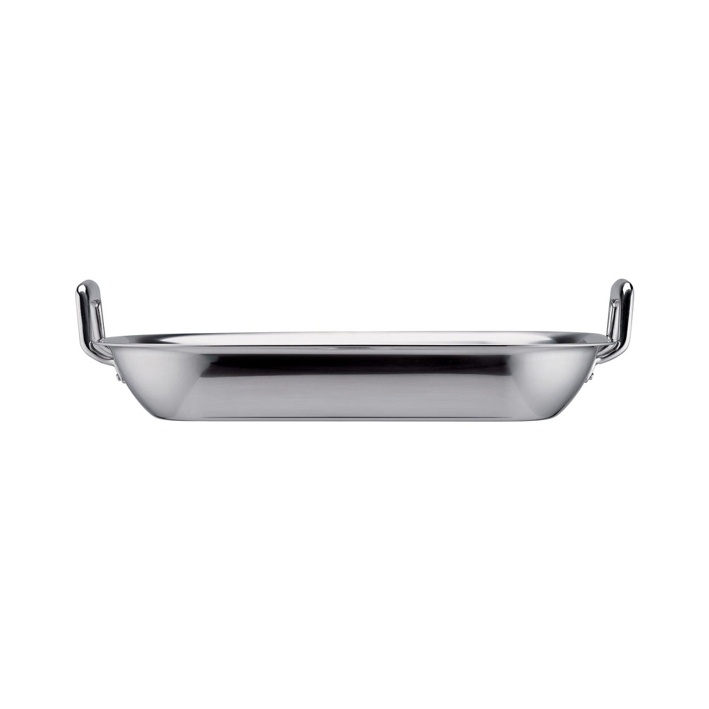 16.75 in Stainless Steel Flared Edge Roasting Pan with Basting Rack