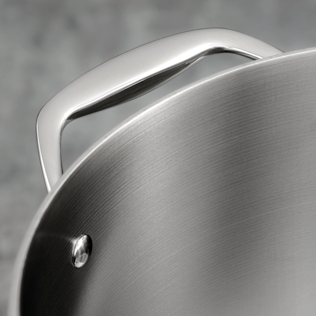 8 Quart Tri-Ply Clad Stainless Steel Covered Stock Pot