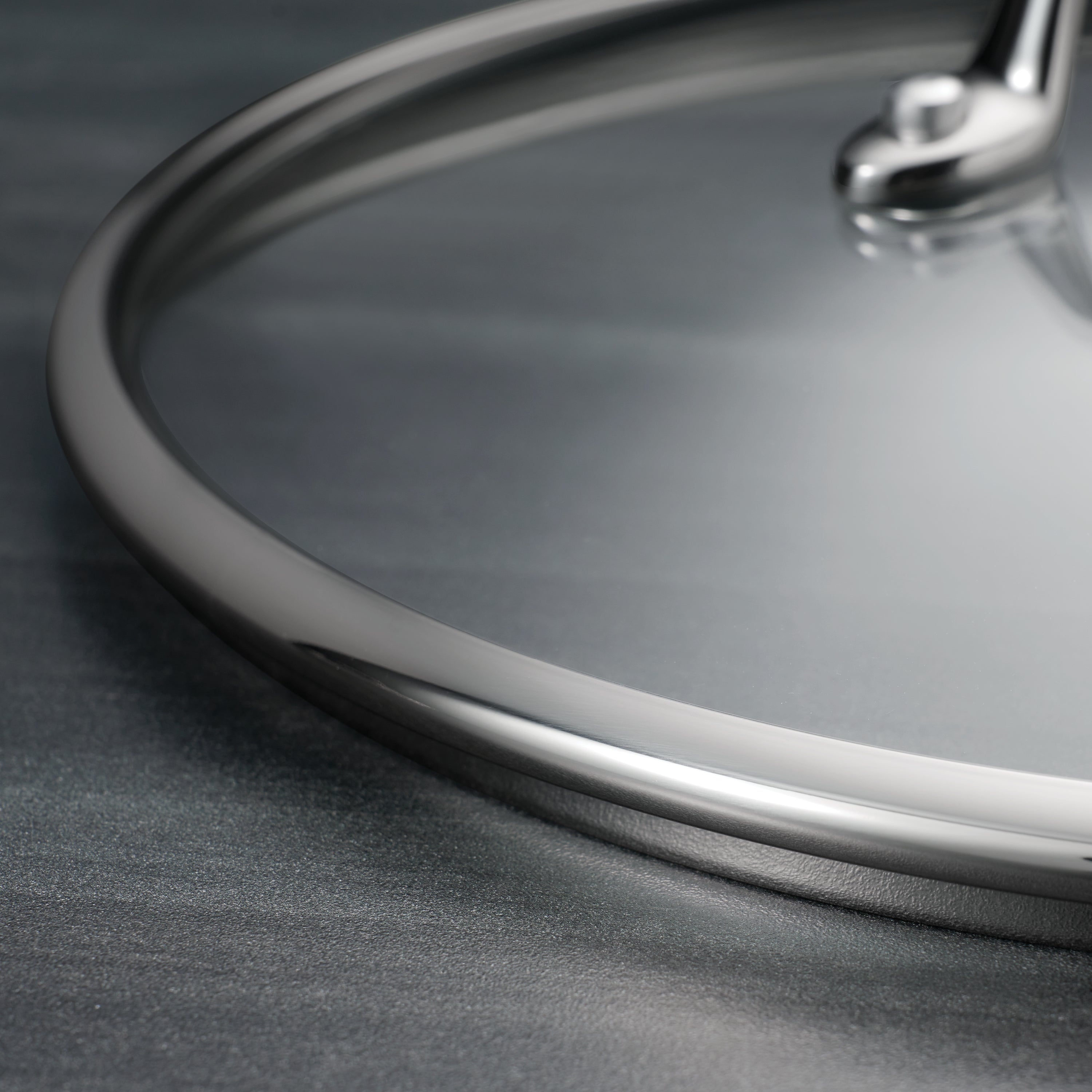 Tri-Ply Clad 8 Quart Stainless Steel Covered Stock Pot - Glass Lid
